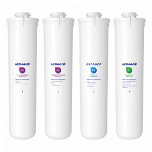 Комплект сменных модулей для Аквафор Кристалл Квадро на год